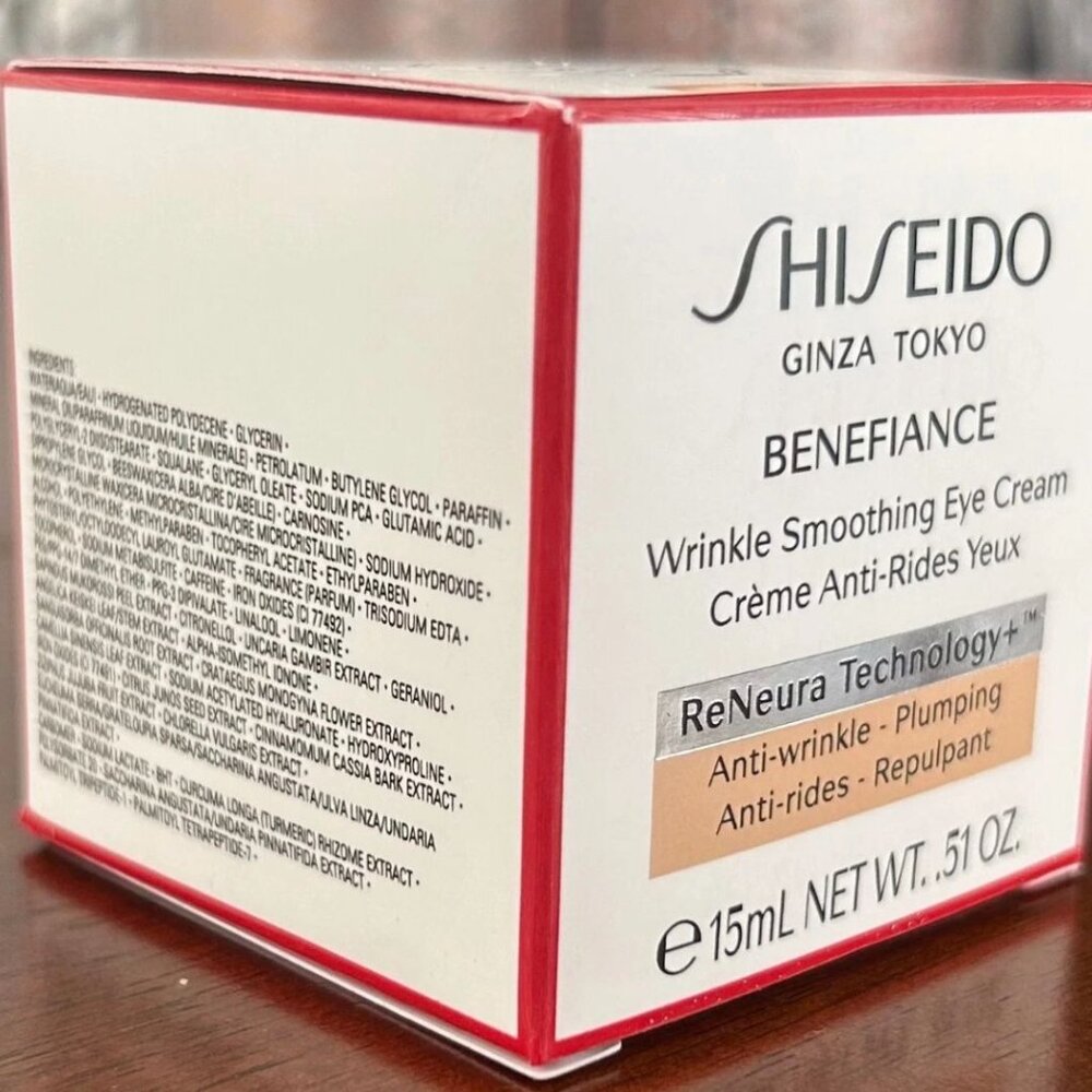 Shiseido Benefiance Wrinkle Smoothing Eye Cream – Anti-Aging 15 ml (pack of 2) - Picture 4 of 4
